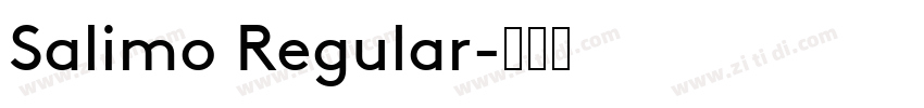 Salimo Regular字体转换